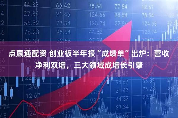 点赢通配资 创业板半年报“成绩单”出炉：营收净利双增，三大领域成增长引擎